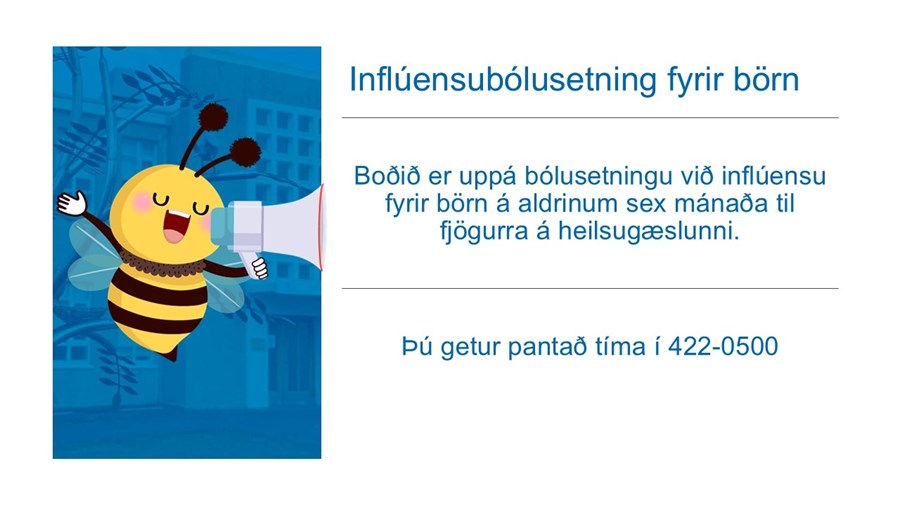 Inflúensu bólusetning barna